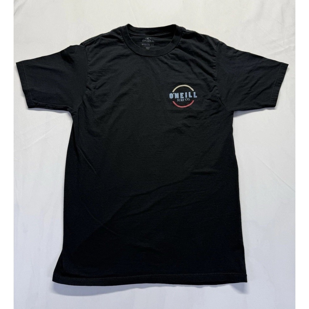 O'Neill Surf Co tee Small black  modern fit retro surf logo graphic t-shirt